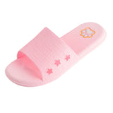 Women Lattice Flat Bath Slippers Summer Sandals Indoor & Outdoor Slippers