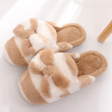 Slippers for Women, Fluffy Slip On House Memory Foam Teen Girls Cute Bow Slippers, Soft Indoor Home Slippers